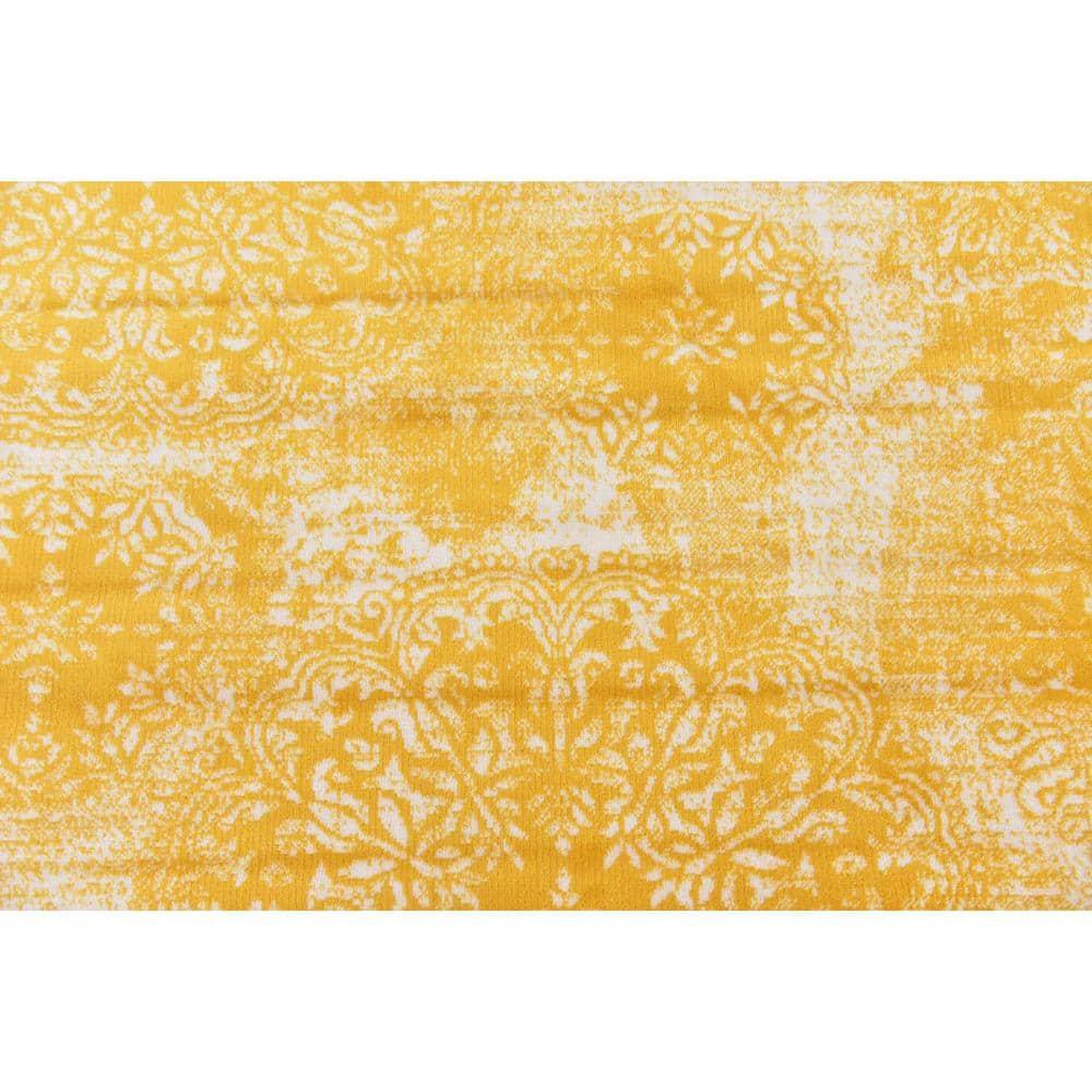 Unique Loom 6' 0 x 6' 0 Sofia Grand Yellow Area Rug
