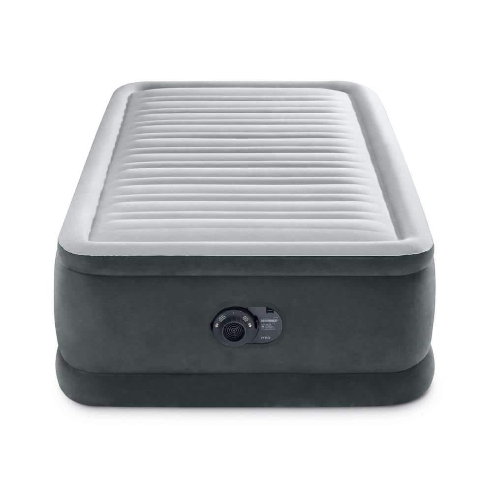 Intex: Dura-Beam Plus Series Elevated 18" High Twin Air Mattress with Built in Electric Pump
