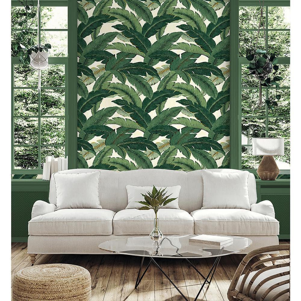 Tommy Bahama Swaying Palms 18' L x 20.5" W Peel & Stick Wallpaper Roll