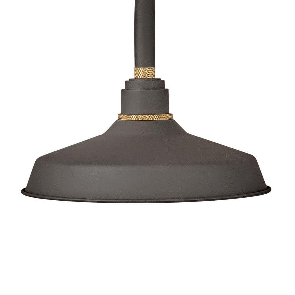 1 Light Medium Outdoor Gooseneck Barn Light Traditional And Industrial Style 12 Inch Wide By 13.75 Inch High-Museum Bronze Finish Hinkley Lighting