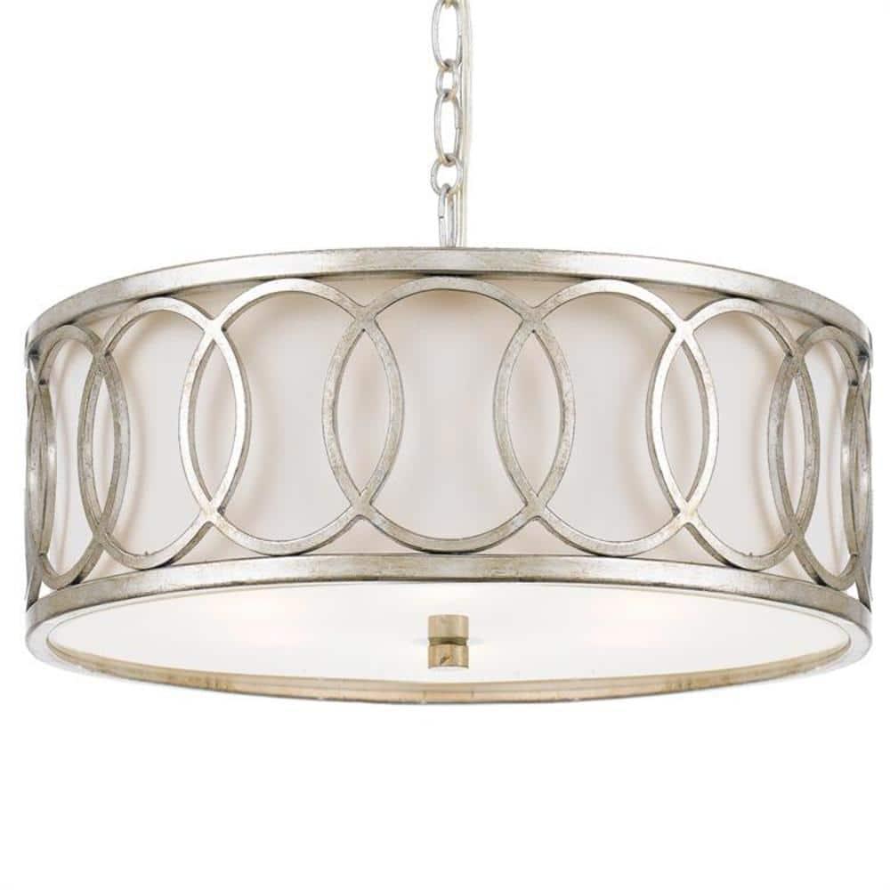 Crystorama Lighting Graham 6 - Light Pendant in  Antique Silver