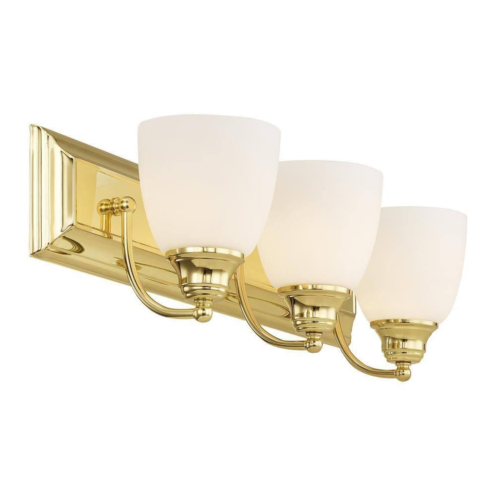 Livex Lighting Springfield 3 - Light Vanity in  Polished Brass