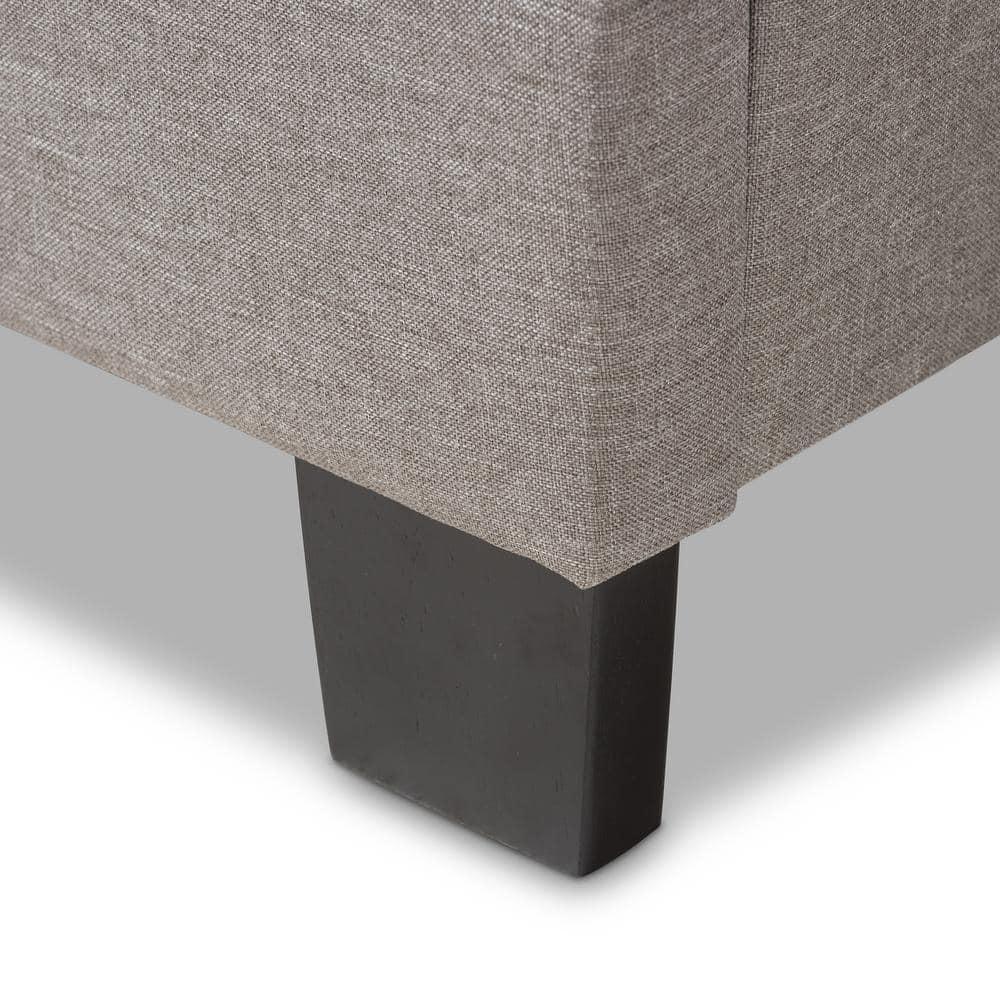 Emerson Modern and Contemporary Fabric Upholstered Bed - Baxton Studio
