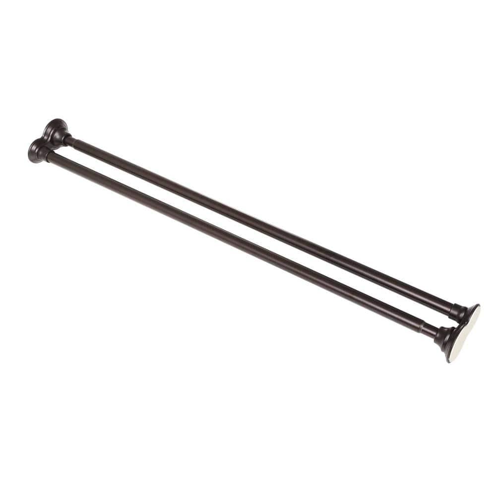 Utopia Alley 72'' Straight Tension Shower Curtain Rod & Hook Set