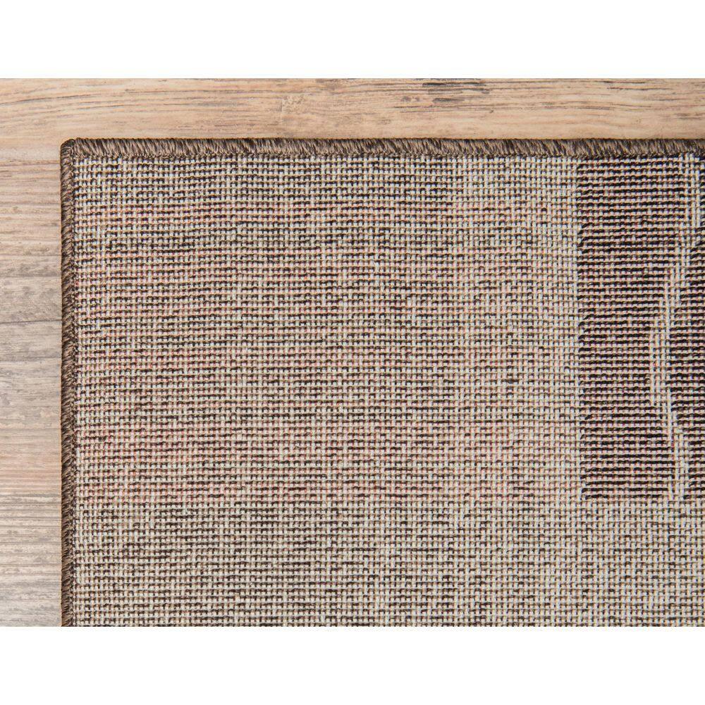 Unique Loom Del Mar Collection Area Rug - Sarah (2' 2" x 3' 1" Rectangle Dark Beige/Brown)