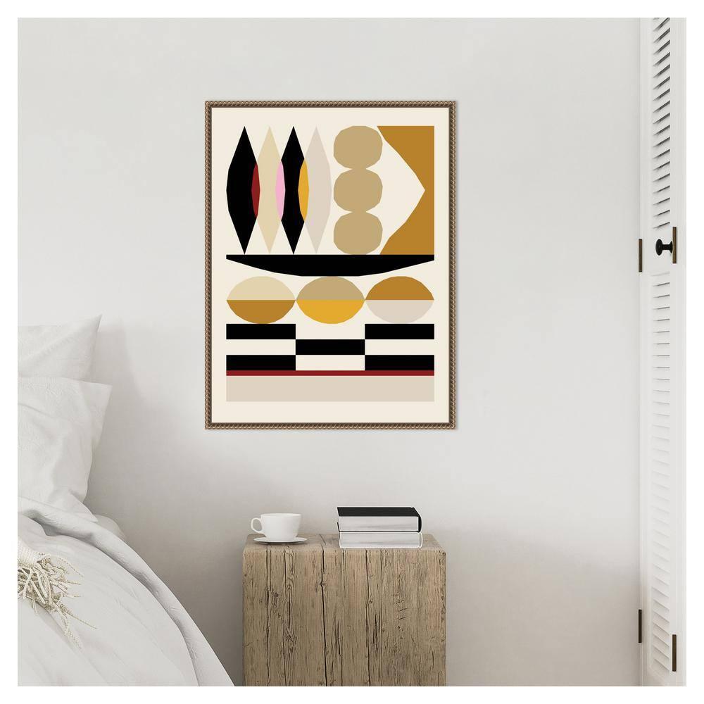 Amanti Art Abstract composition 25 by Nktn Canvas Wall Art Print Framed 23 x 30-in.