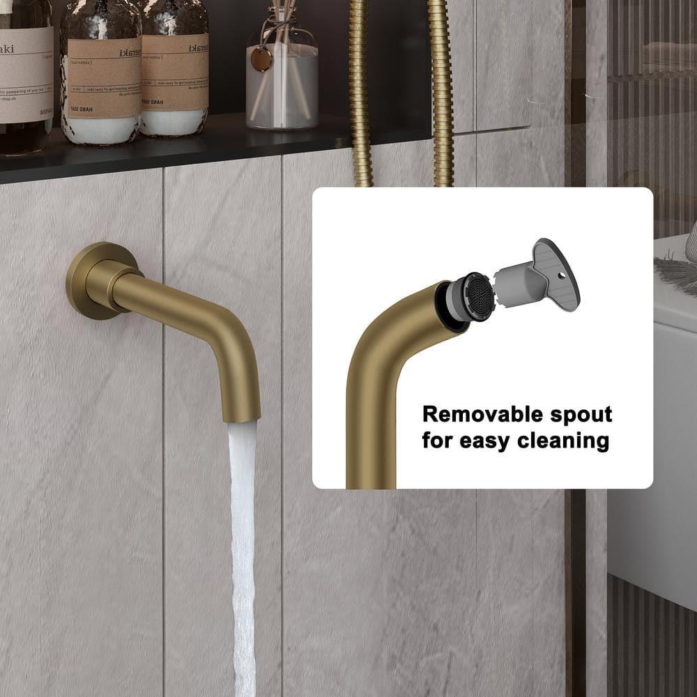 Luxury Wall-Mounted 3-Function Shower System Solid Brass Mixer Valve, 1.8 GPM Flow & Dual Showerheads with Rough-in Valve