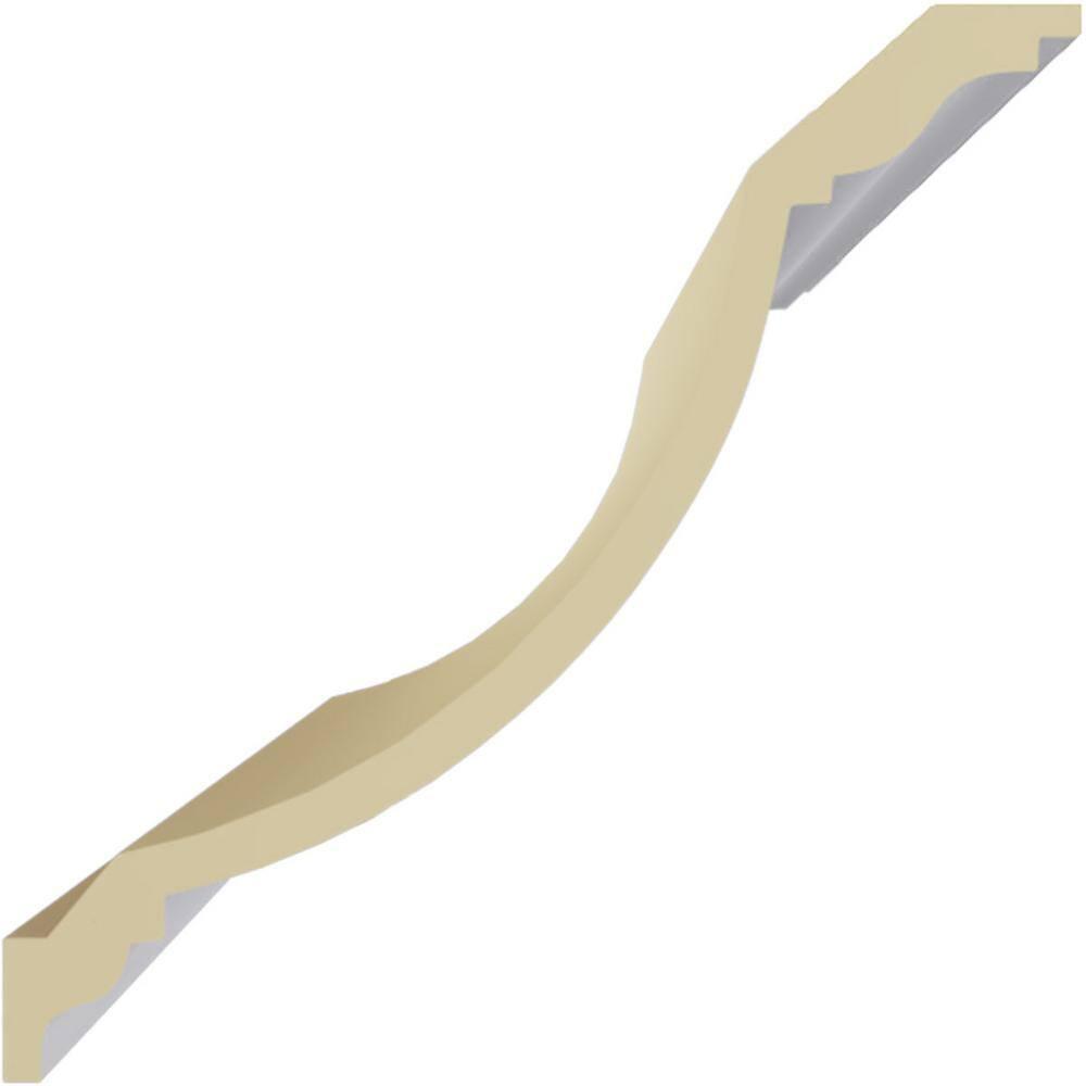 Ekena Millwork 11 7/8"H x 11 7/8"P x 16 5/8"F x 94 1/2"L Claremont Crown Moulding