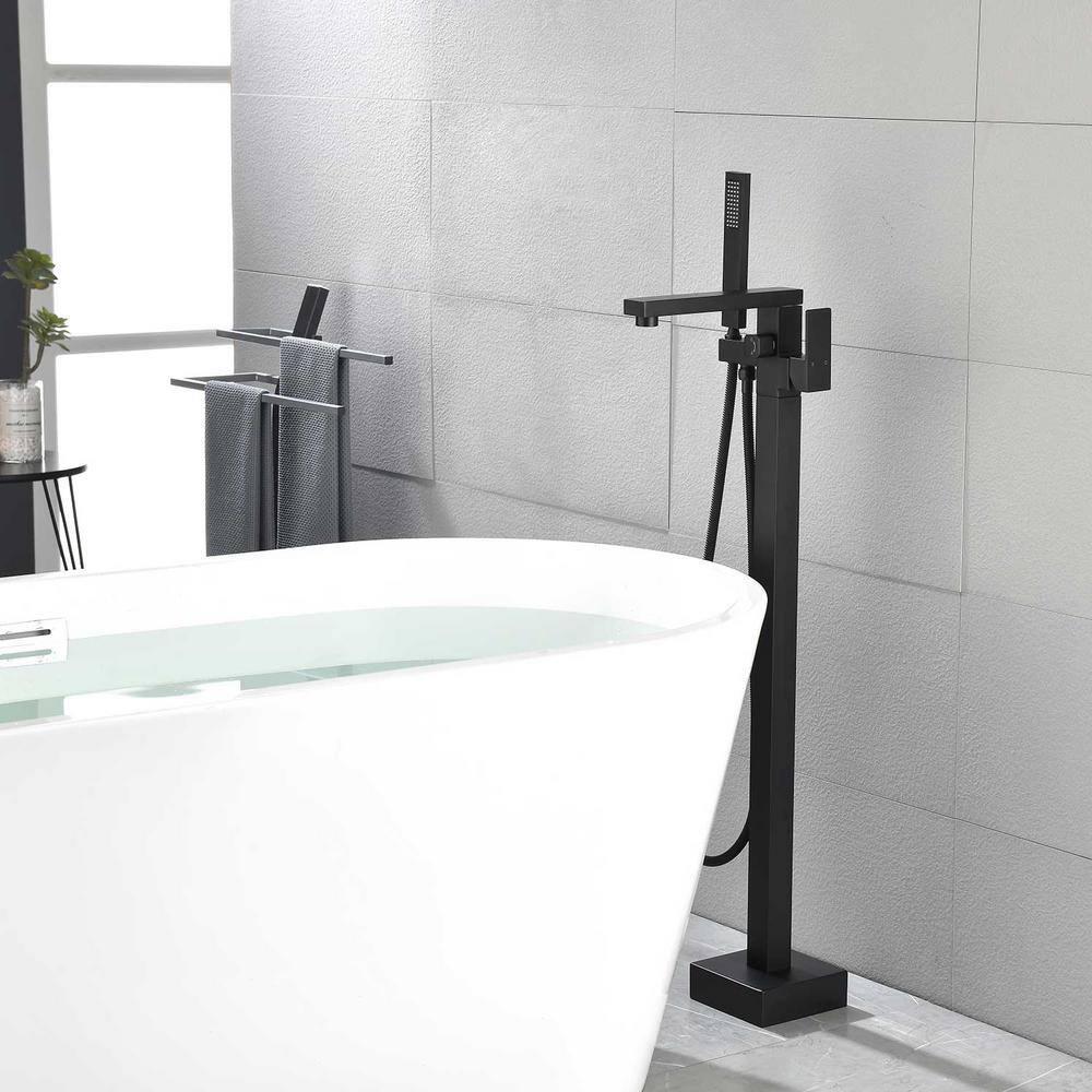 Floor Tub Filler with Diverter