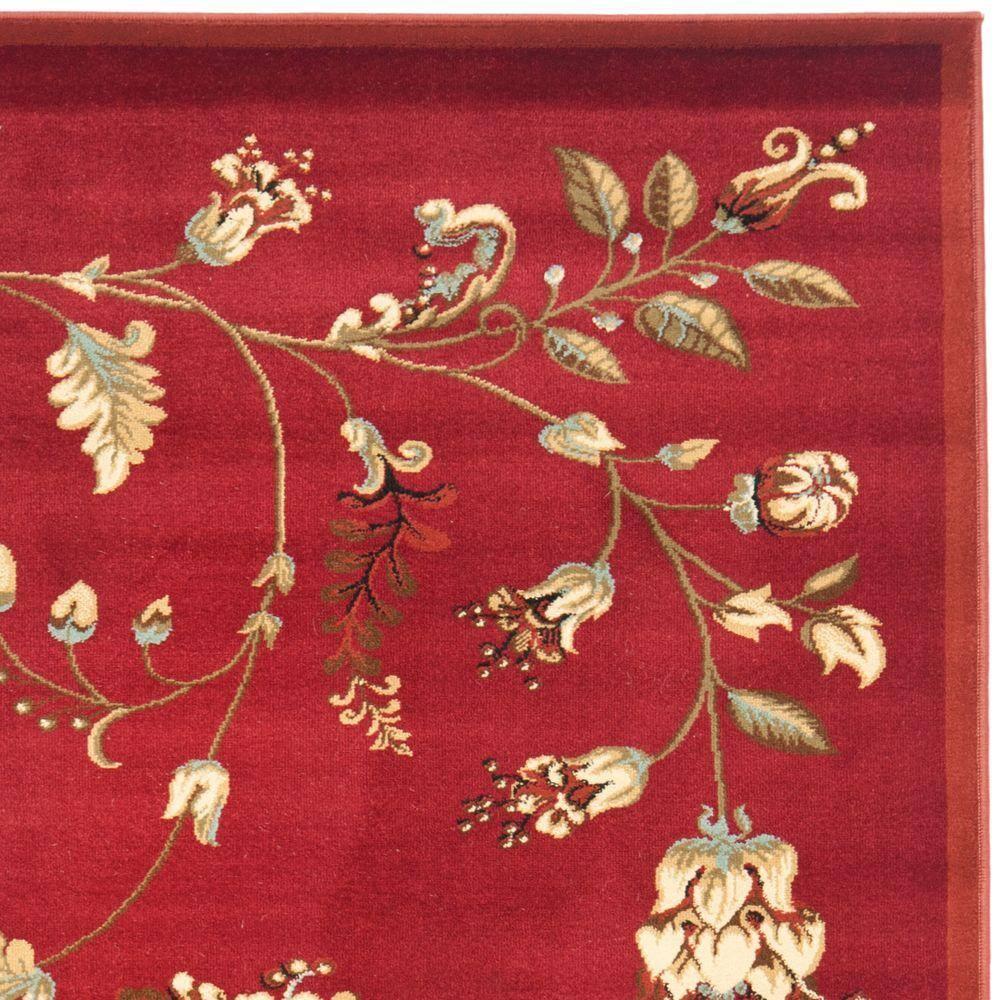 Lyndhurst LNH552 Power Loomed Runner Rug - Red/Multi - 2'3"x8' - Safavieh