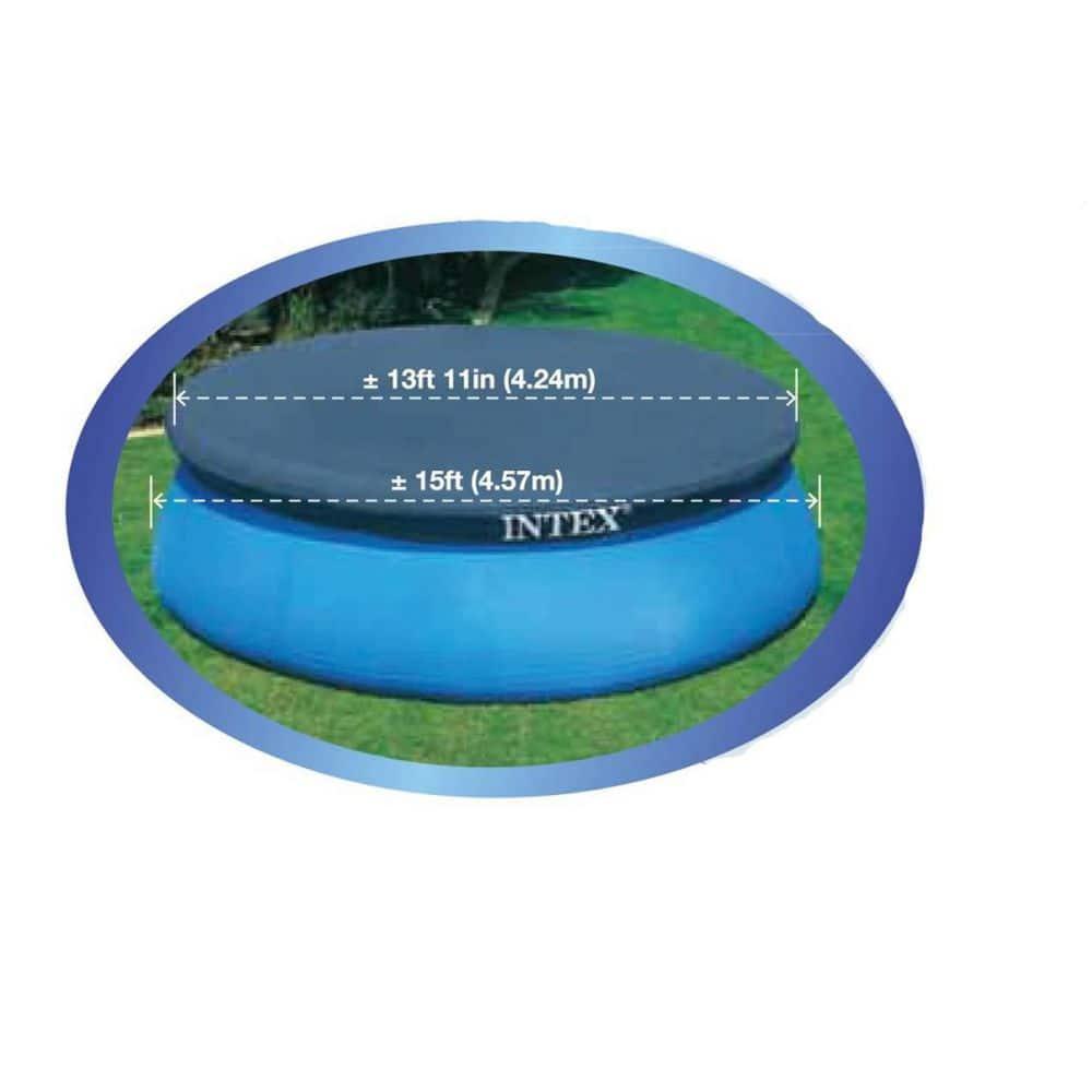 Intex Plastic Round Inflatable Pool 30'' H x 180'' W x 180'' L , with Pump Included