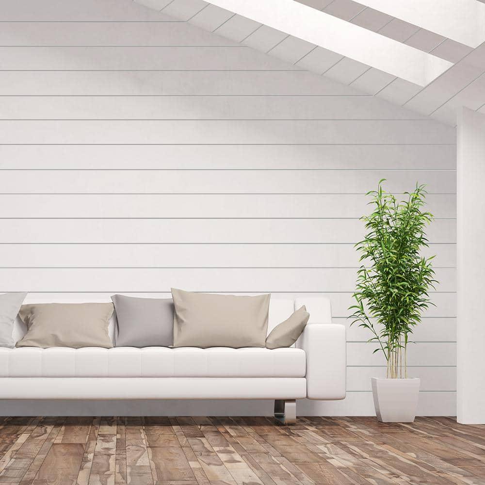 Kimberly Bay 7.25" x 84" Shiplap Wall Paneling in Primed White
