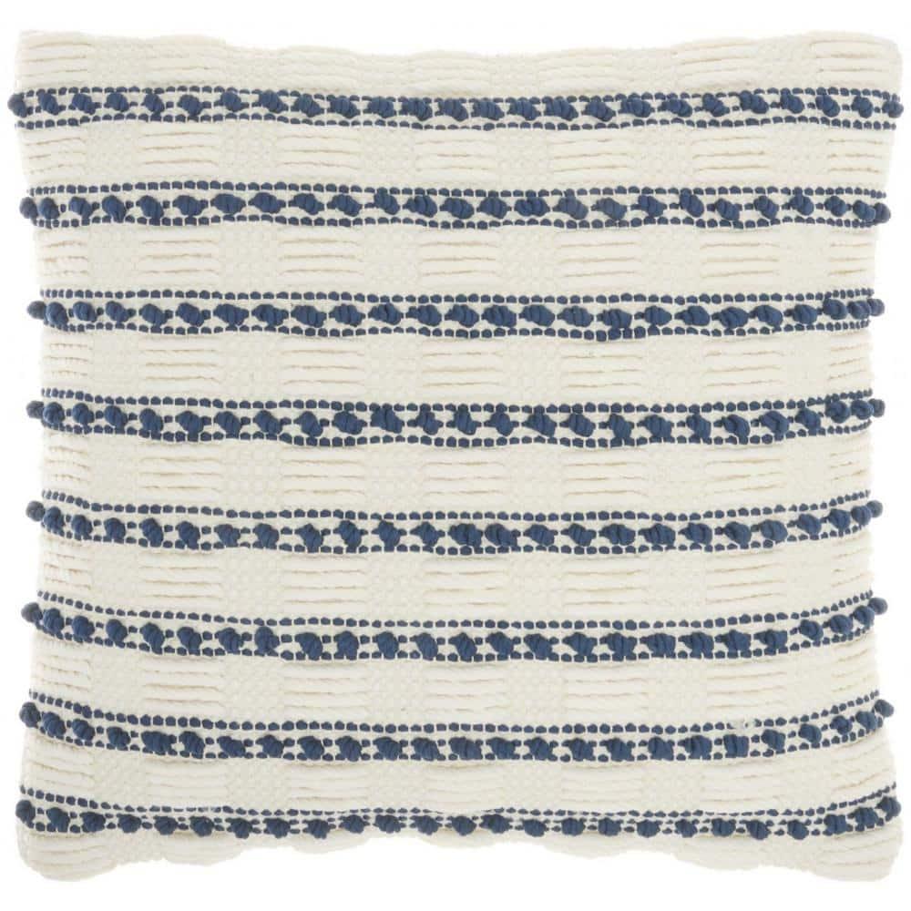 Mina Victory Striped Cotton, Polyester Throw Pillow