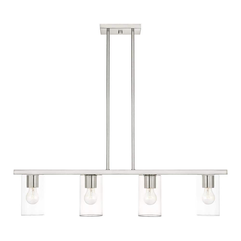 Livex Lighting Zurich 4 - Light Chandelier in  Brushed Nickel