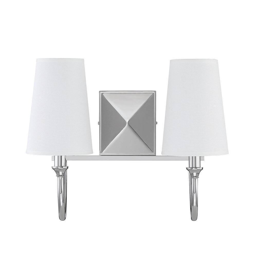 Savoy House Cameron 2 - Light Vanity in  Polished Nickel