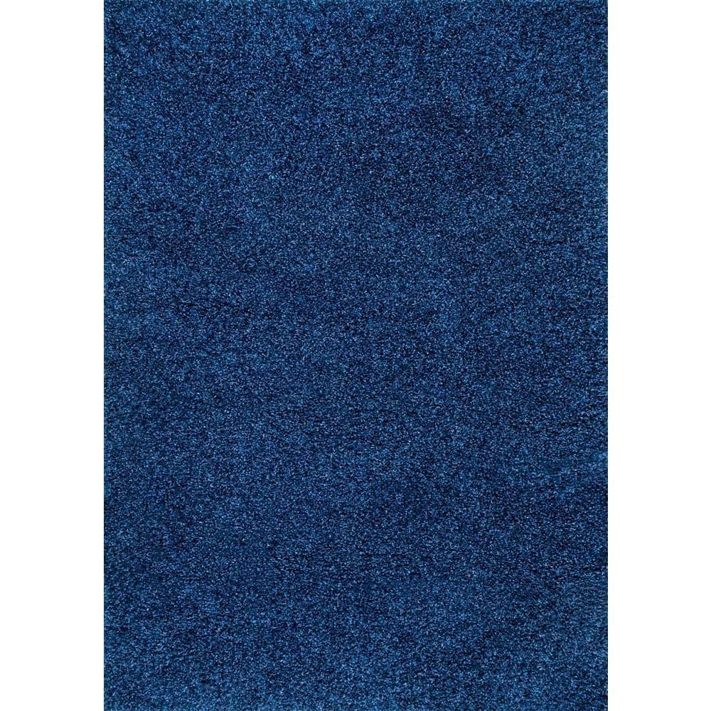 Nuloom Marleen Solid 2x3 Accent Shag Indoor Area Rug for Living Room Bedroom Dining Room Nursery Entryway, Navy