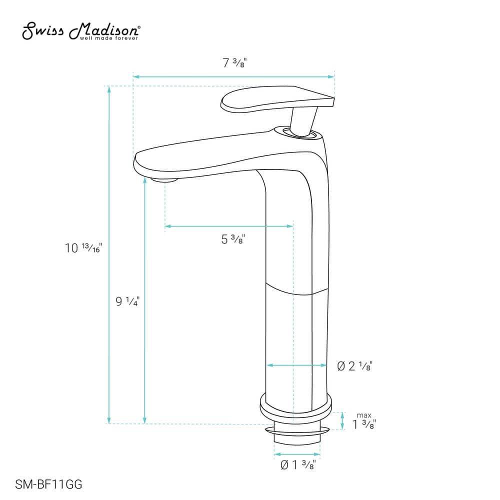 Sublime Single Hole, Single-Handle, Bathroom Faucet