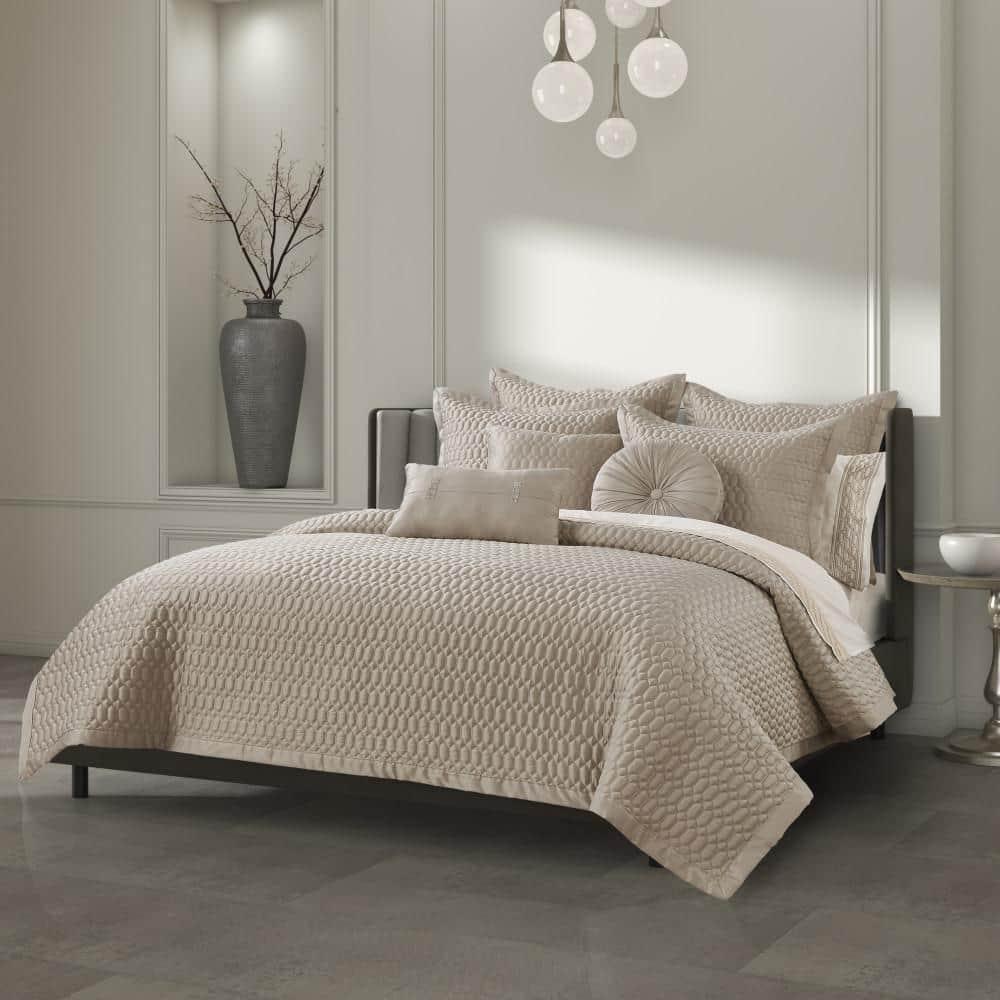 Five Queens Court Blanchard Brilliance Quilted Boudoir Decorative Throw Pillow