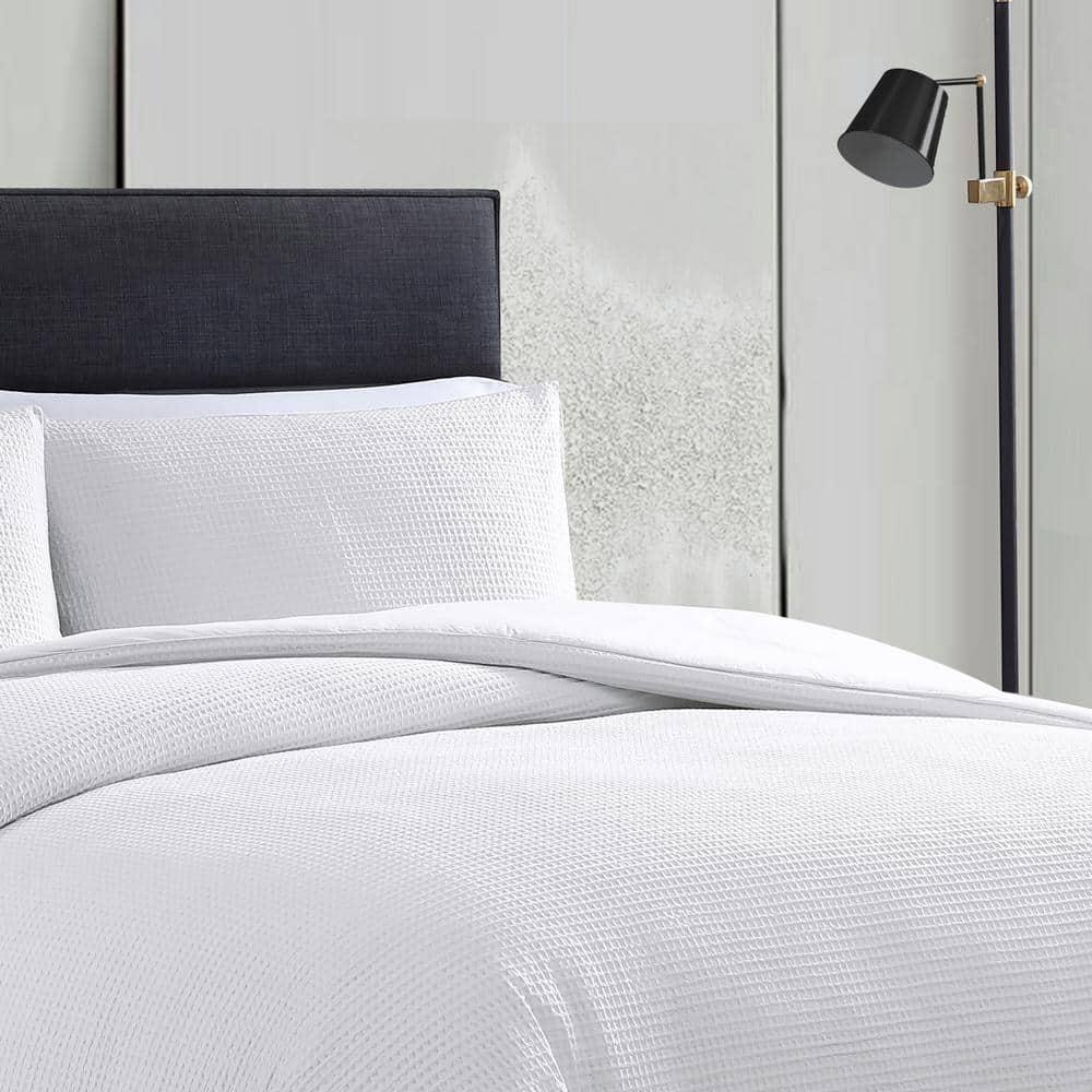 Vera Wang Vera Wang Waffle Pique Solid Cotton Comforter Set