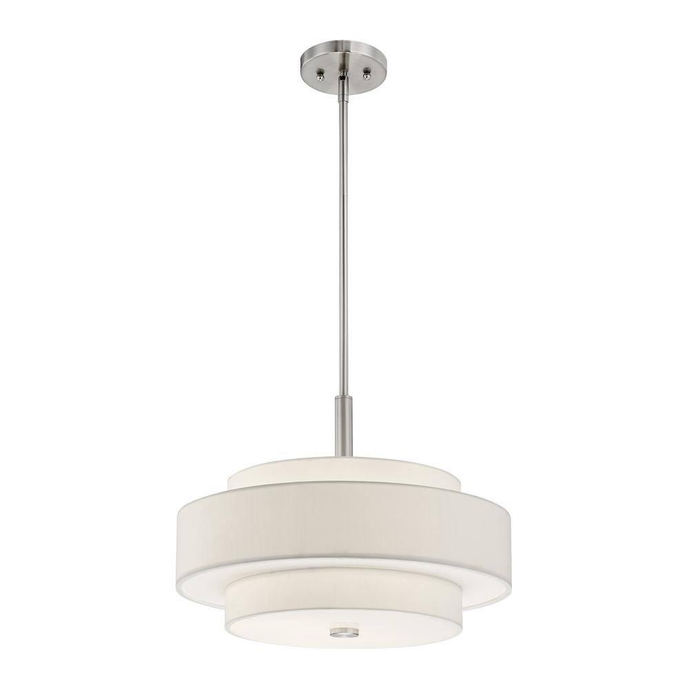 Livex Lighting Meridian 4 - Light Pendant in  Brushed Nickel