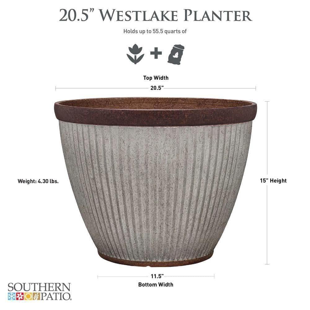 Southern Patio® Westlake Resin Pot Planter