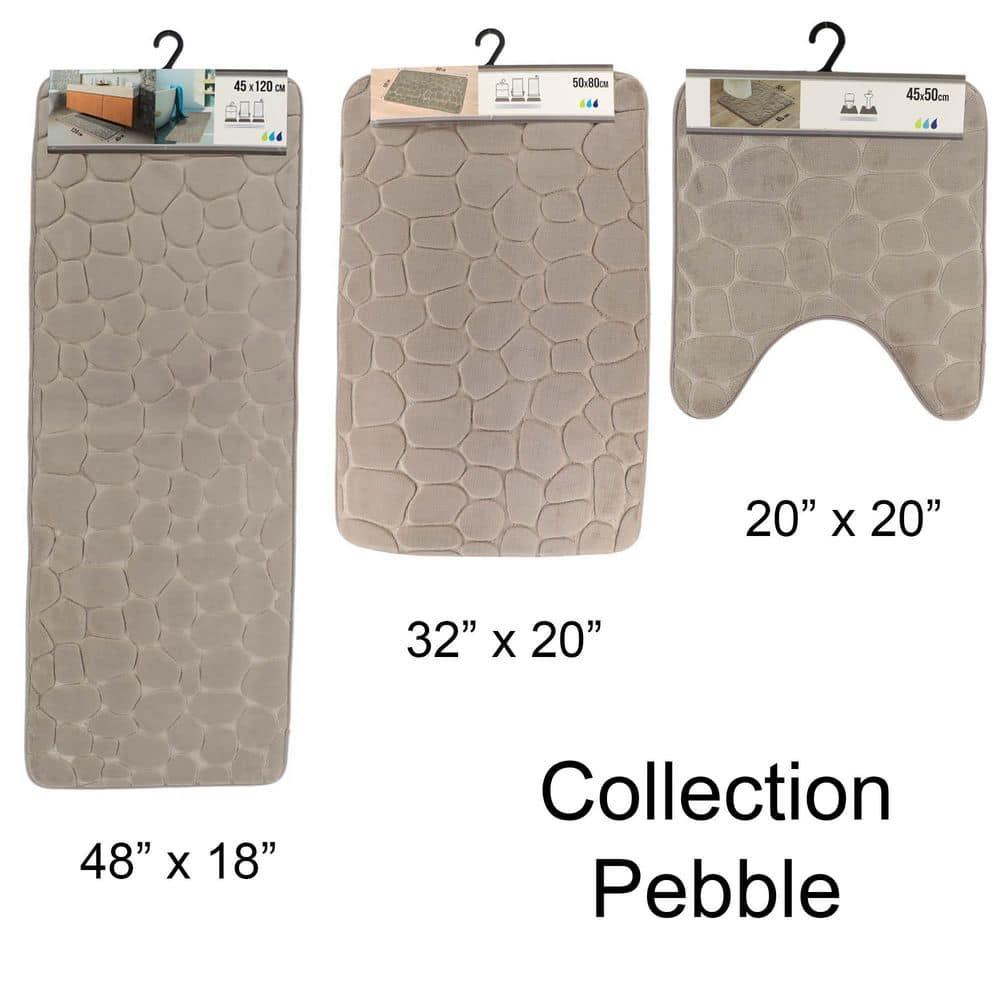 Evideco Pebble Runner Mat - Memory Foam - 48"L x 18"W for Kitchen, Bathroom and more & Reviews | Wayfair