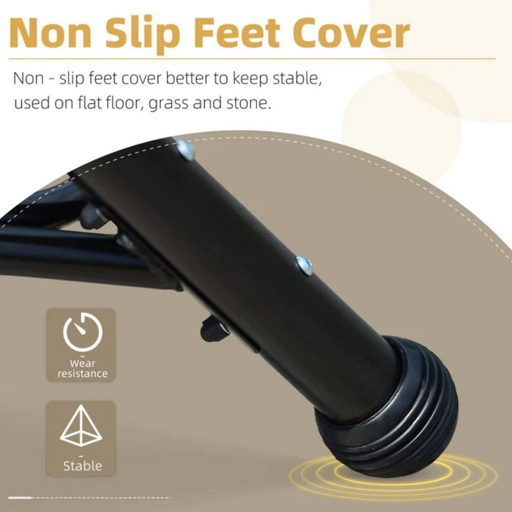 PURPLE LEAF 2-Seat Deluxe Outdoor Patio Porch Swing with Weather Resistant Steel Frame, Adjustable Tilt Canopy, Beige