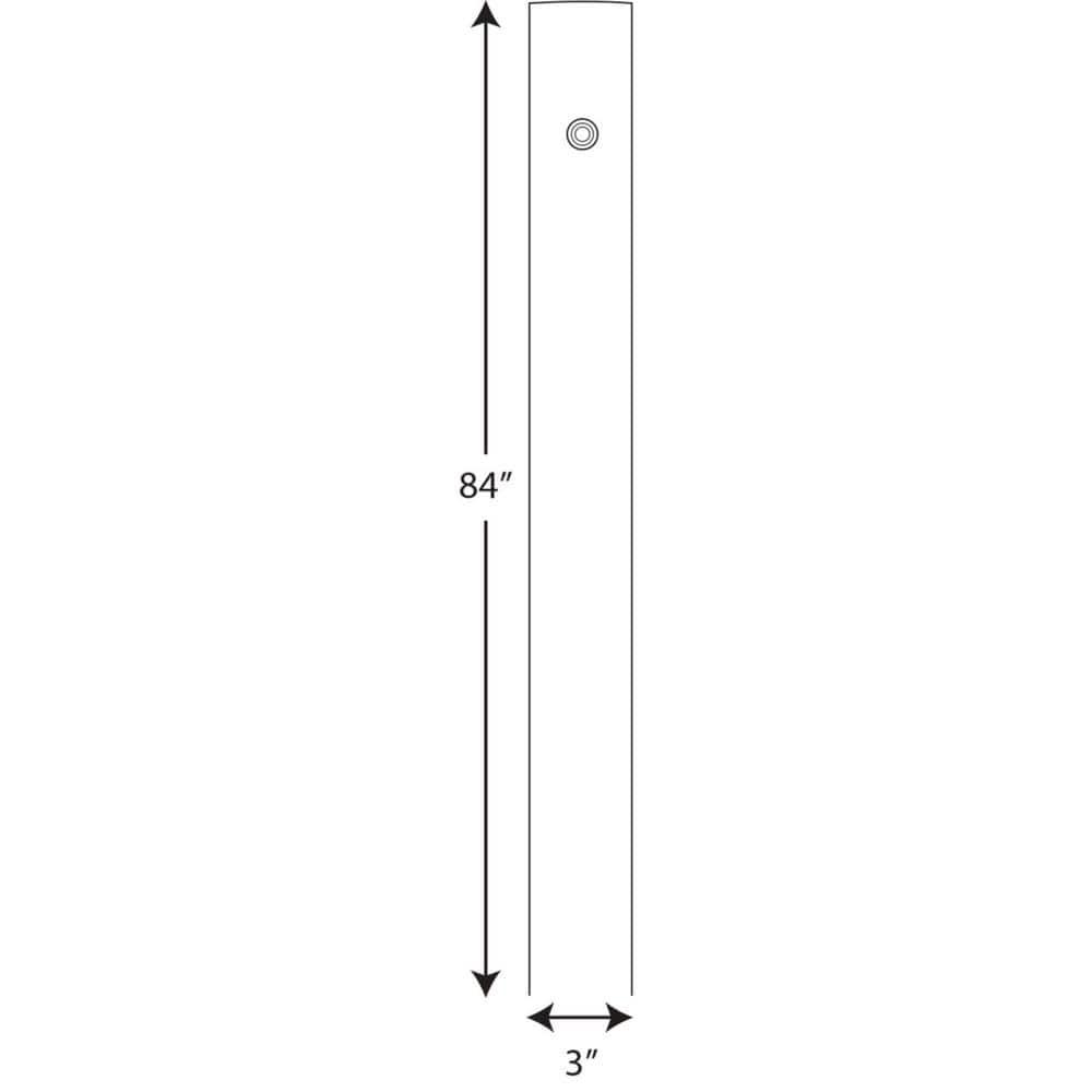 Outdoor 7' Aluminum Post with Photocell