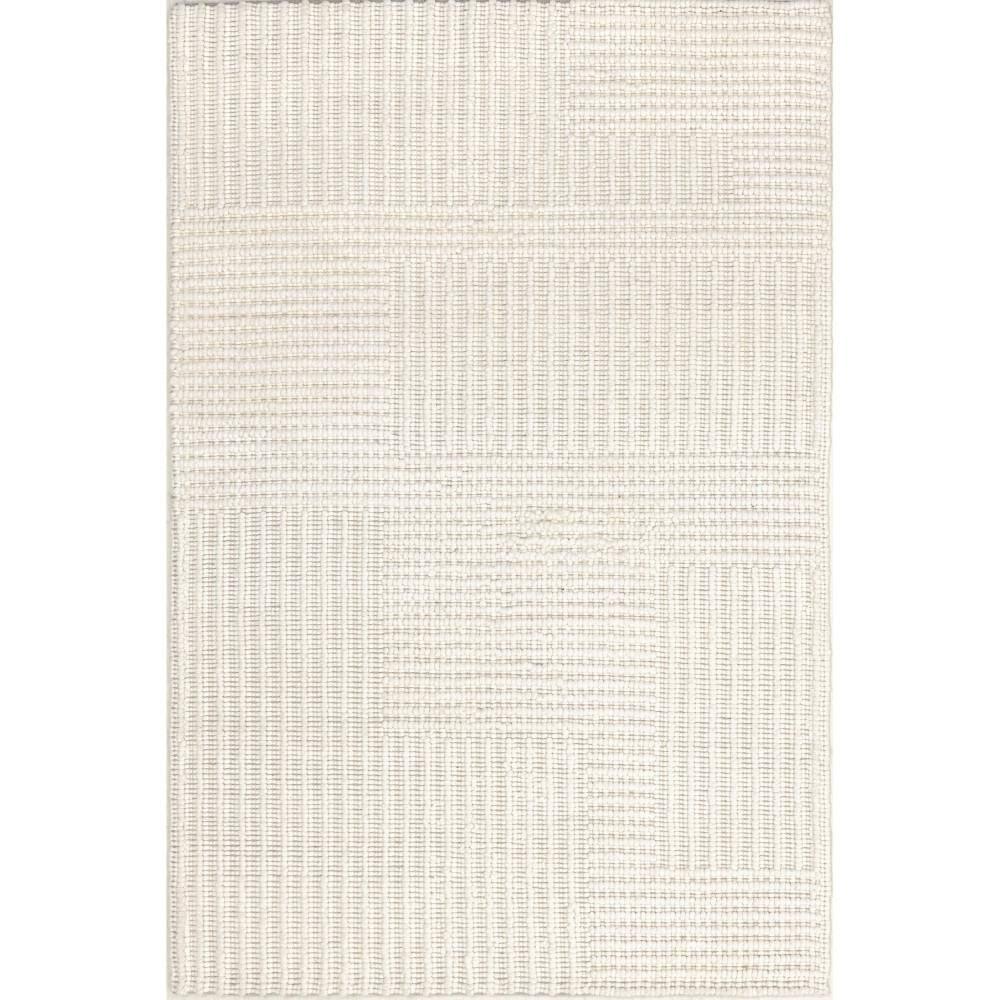 Nuloom Dorene Abstract 8x10 Wool Indoor Area Rug for Living Room Bedroom Dining Room Kitchen, Ivory