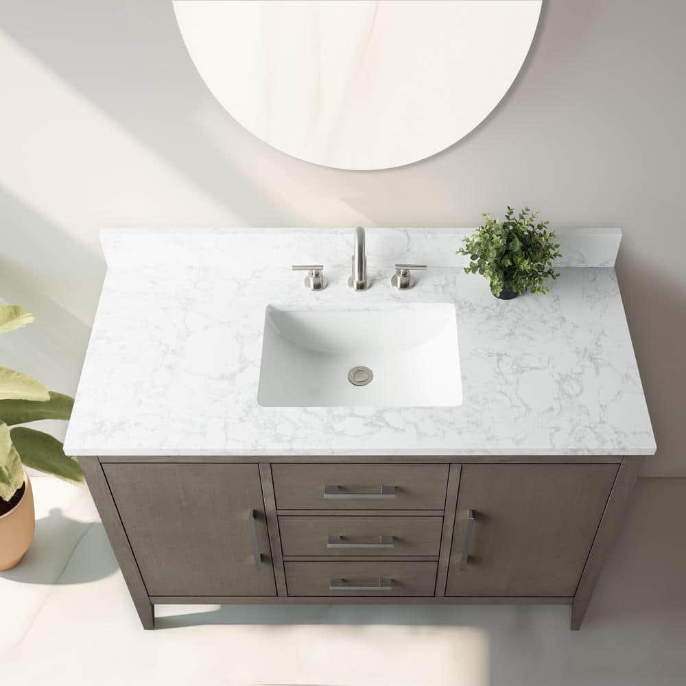 48'' Single Bathroom Vanity with Engineered Marble Top