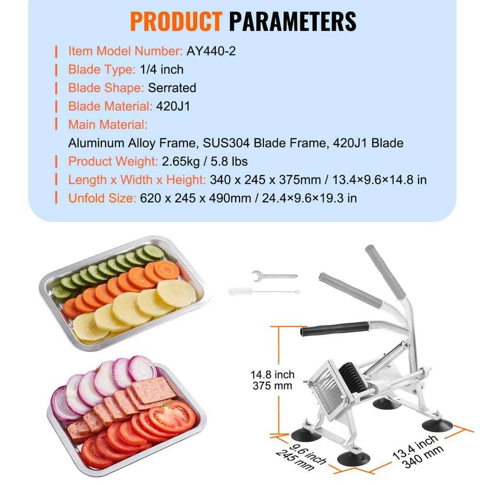 Commercial Stainless Steel and Aluminum Vegetable Slicer Machine