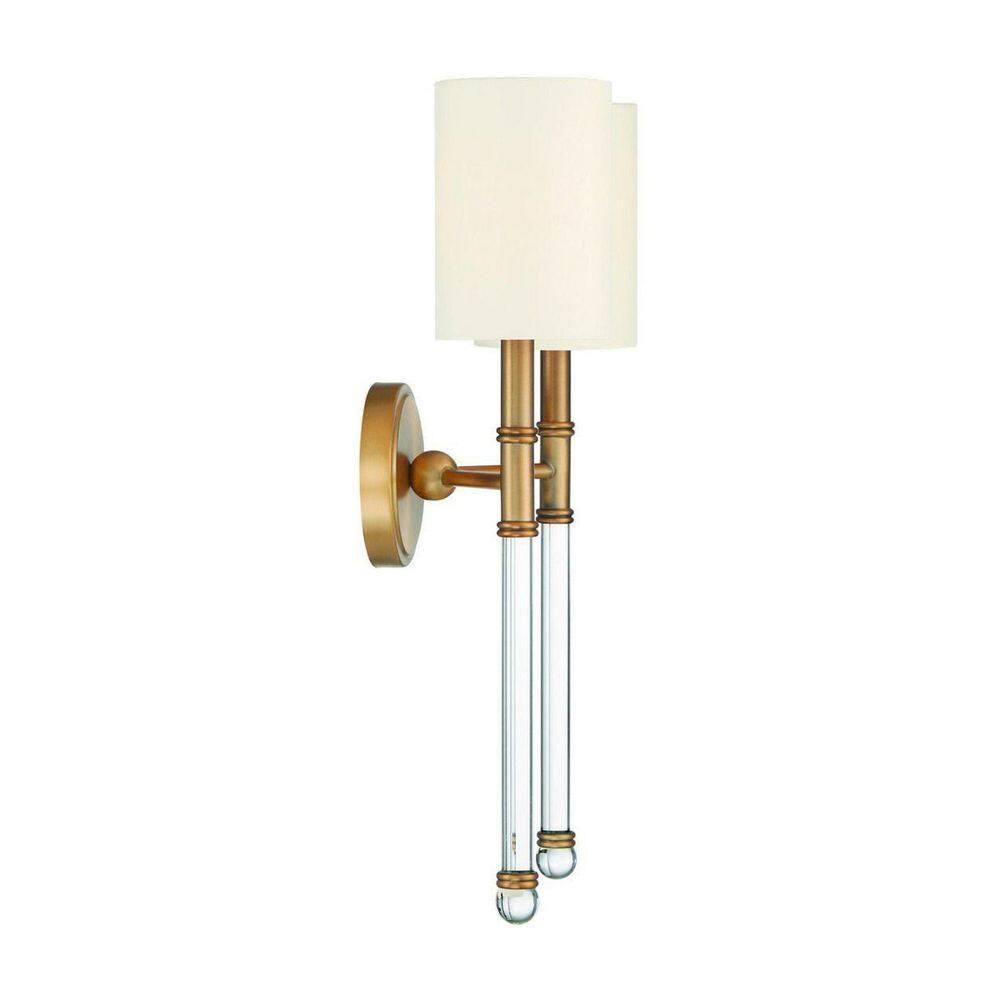Savoy House Fremont 2 - Light Wall Light in  Warm Brass