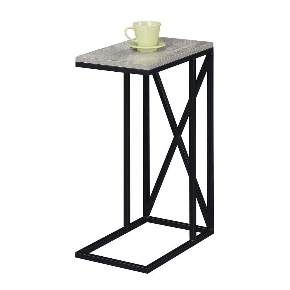 Convenience Concepts Tucson C End Table, Faux Birch/Black