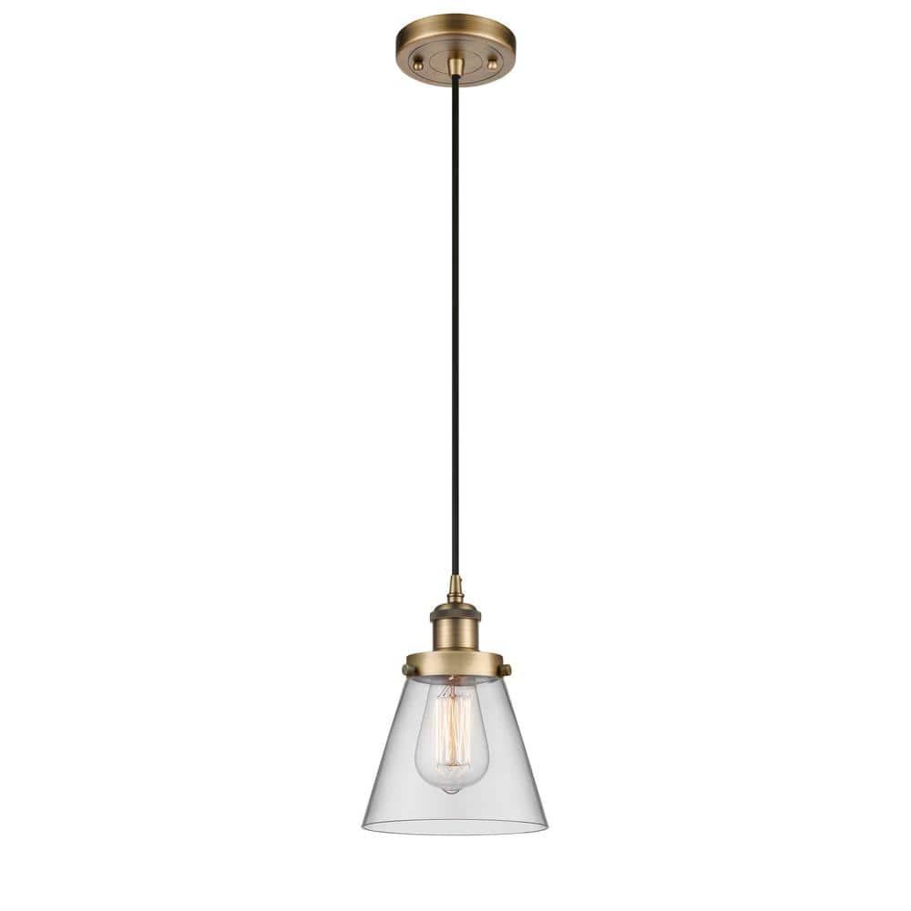 Innovations Lighting Cone 1 - Light Pendant in  Brushed Brass