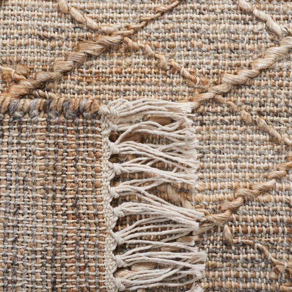 Natural Fiber NFB407 Hand Loomed Indoor Area Rug - Natural/Beige - 8'x10' - Safavieh