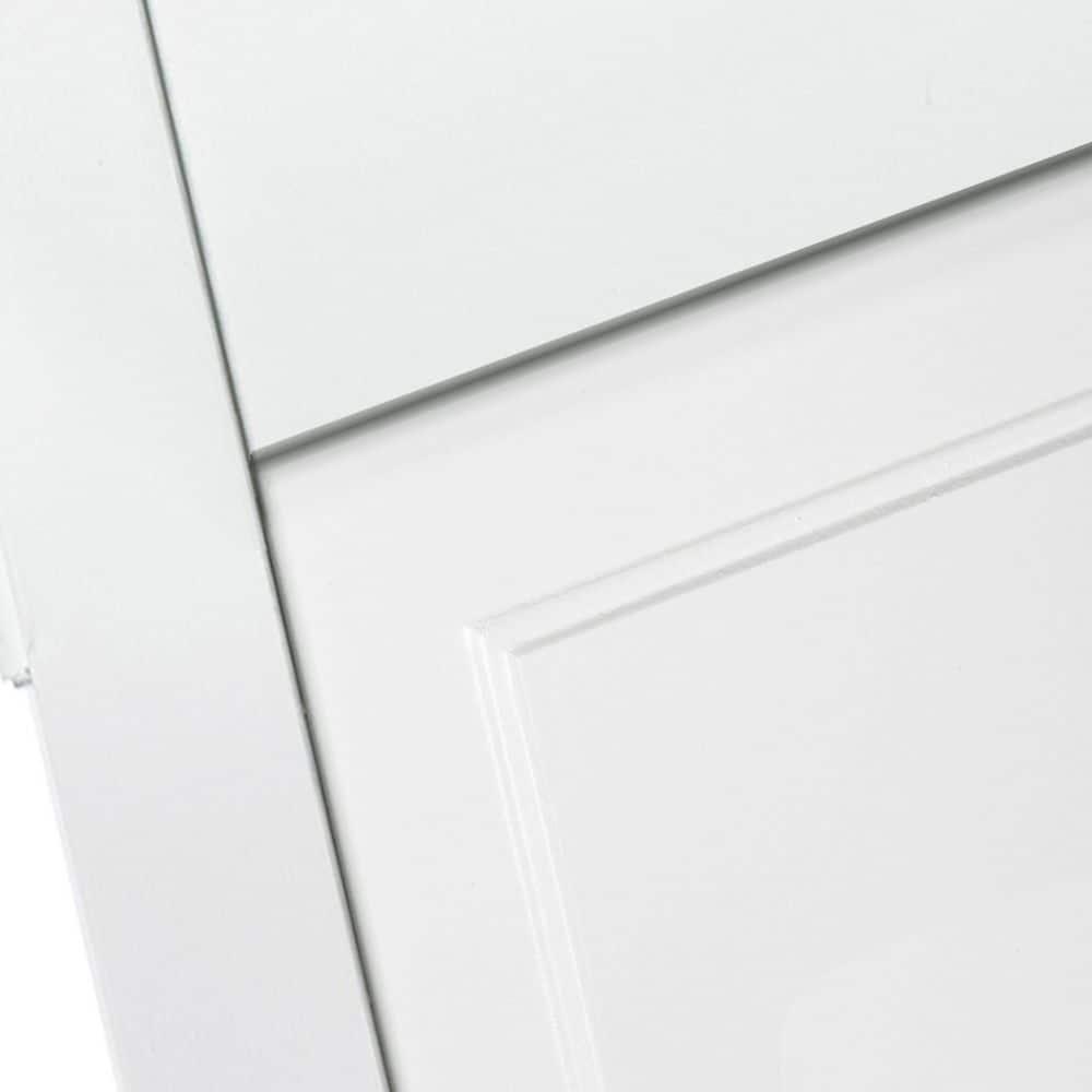 Kimberly Bay Closet Door, Bi-Fold, Plantation Louver-Panel Solid Core White 80 In. X 30 In.