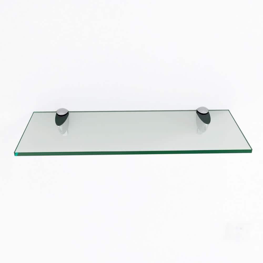 Latitude Run® Glass Accent Shelf with Adjustable Shelves