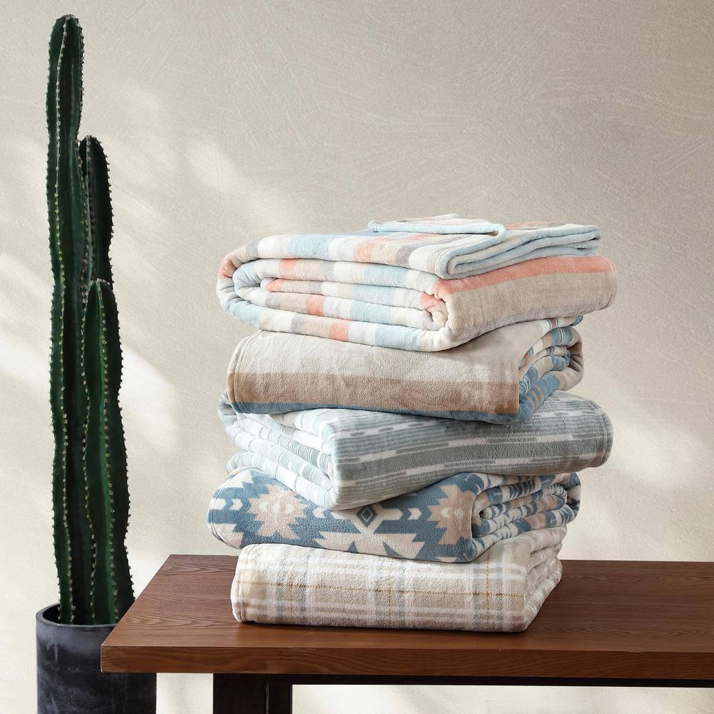 Wrangler Glen Canyon Stripe Ultra Soft Plush Fleece Blanket