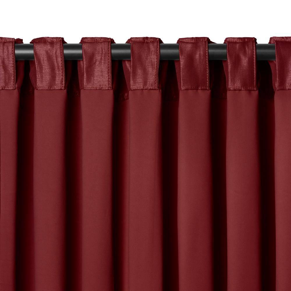 All Seasons Single Waterfall Window Valance - 52" x 36" - Rouge Red - Elrene Home Fashions