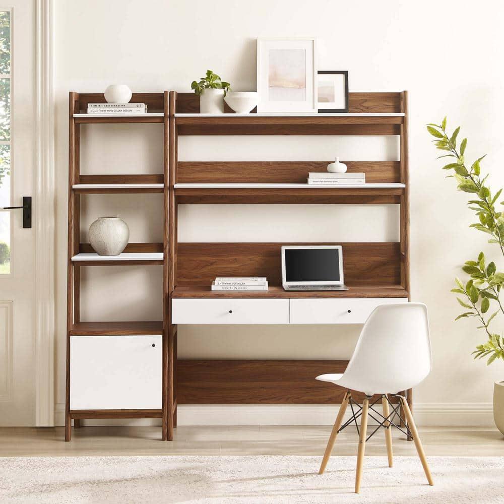 Modway Modway Bixby 2-Piece Wood Office Desk and Bookshelf
