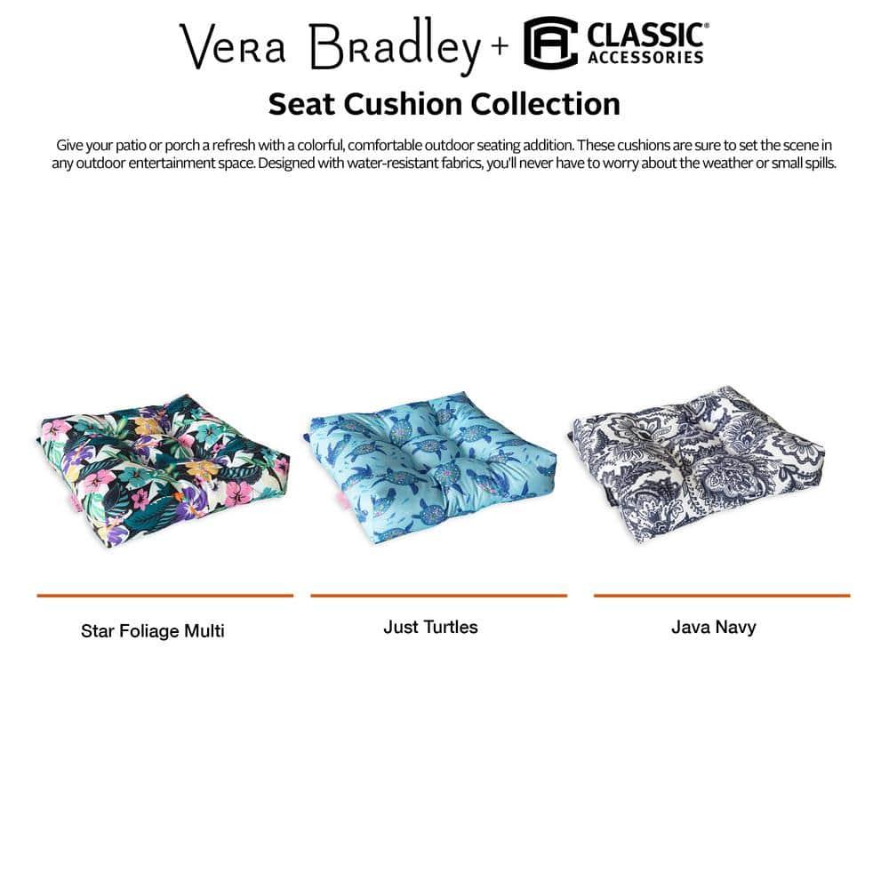 Vera Bradley by Classic Accessories Water-Resistant Patio Chair Cushions