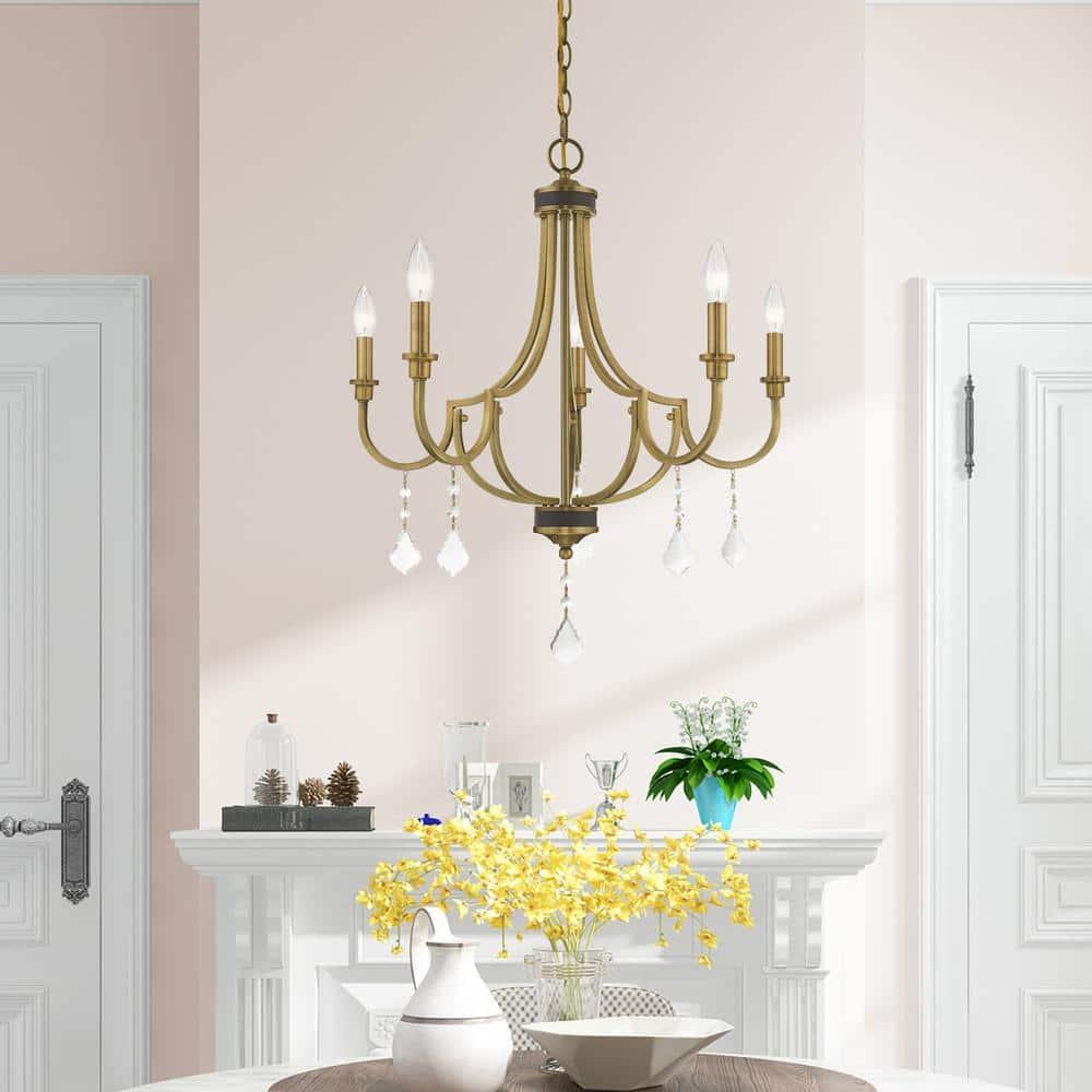 Dedric 5 - Light Dimmable Classic / Traditional Chandelier