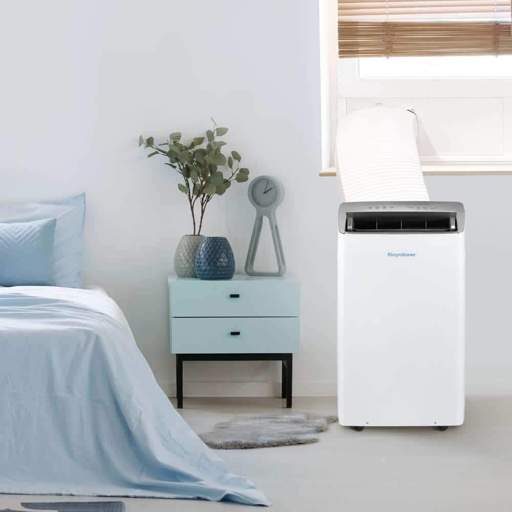 Keystone 12,000 BTU DOE Portable Inverter Air Conditioner with Heater and Remote Control