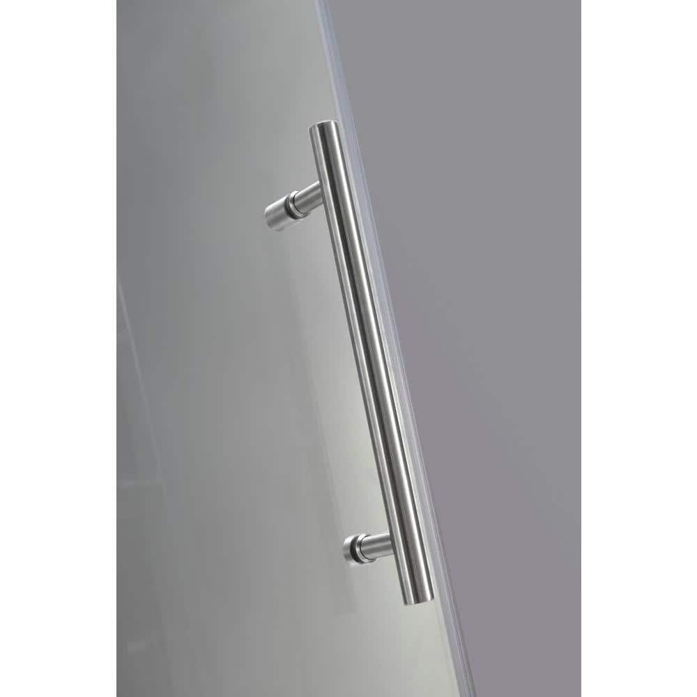 Langham 60" H Single Sliding Frameless Tub Door