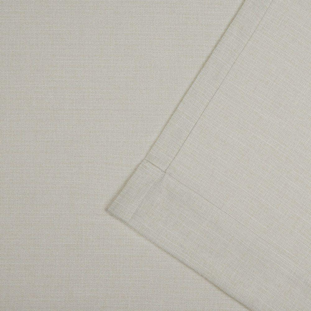 Nicole Miller Nicole Miller Faux Linen Slub Textured Hidden Tab/Rod Pocket Top Light Filtering Curtain Panel Pair (Set of 2)