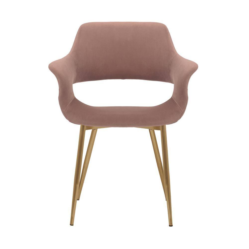 Gigi Velvet Metal Dining Room Chair - Armen Living
