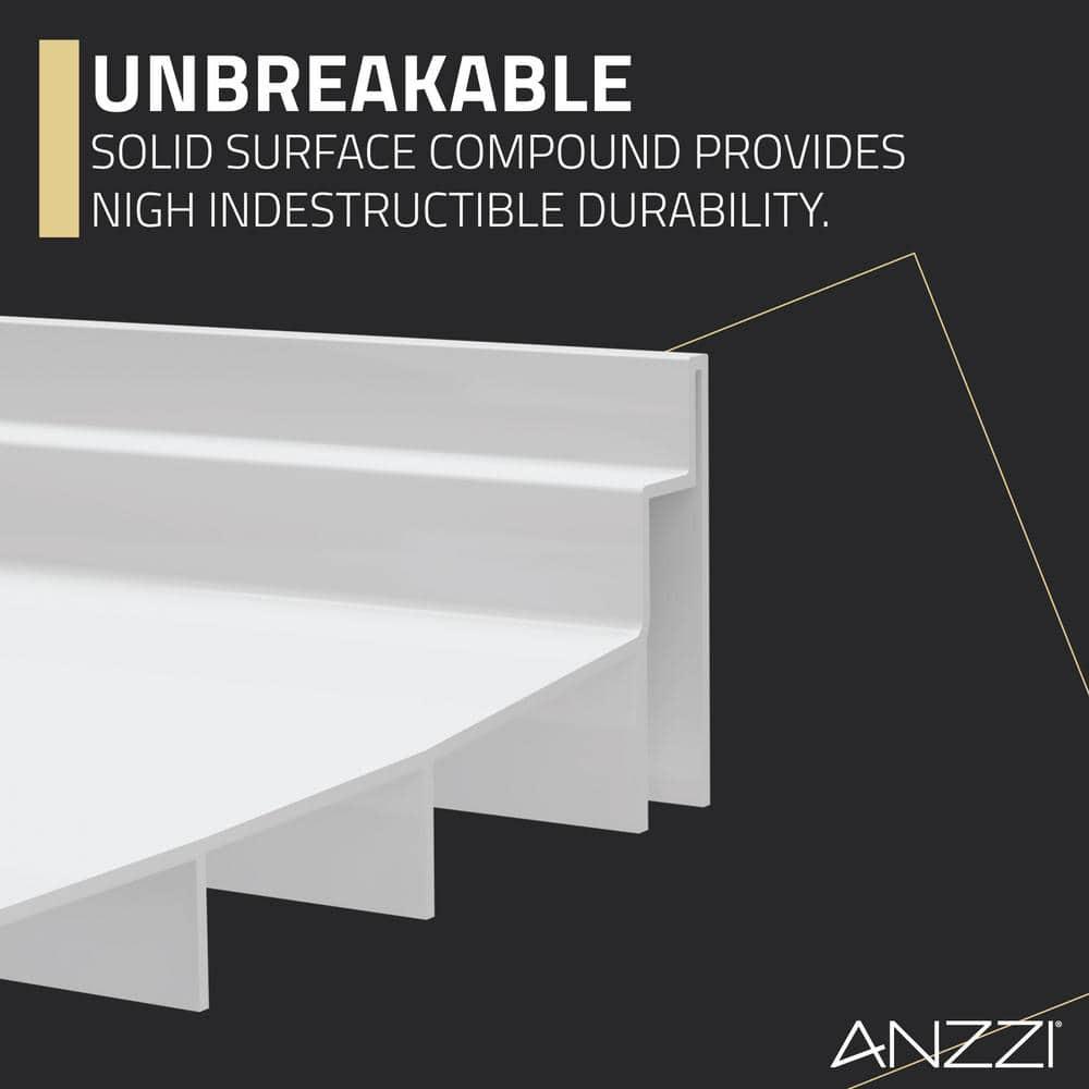 ALEXANDER 48 in. x 32 in. Right Drain Shower Base in White - SB-AZ103R