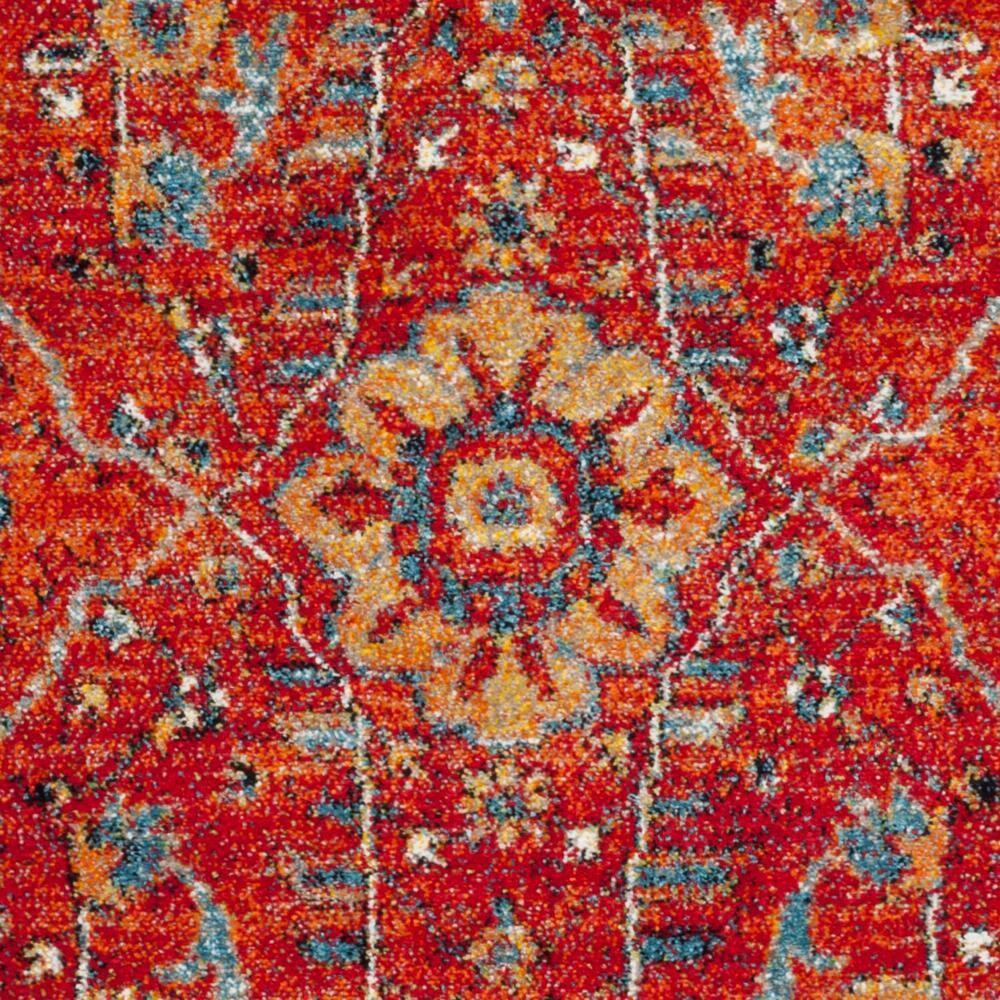Vintage Hamadan VTH220 Power Loomed Indoor Area Rug - Orange/Navy - 6'7"x9' - Safavieh.