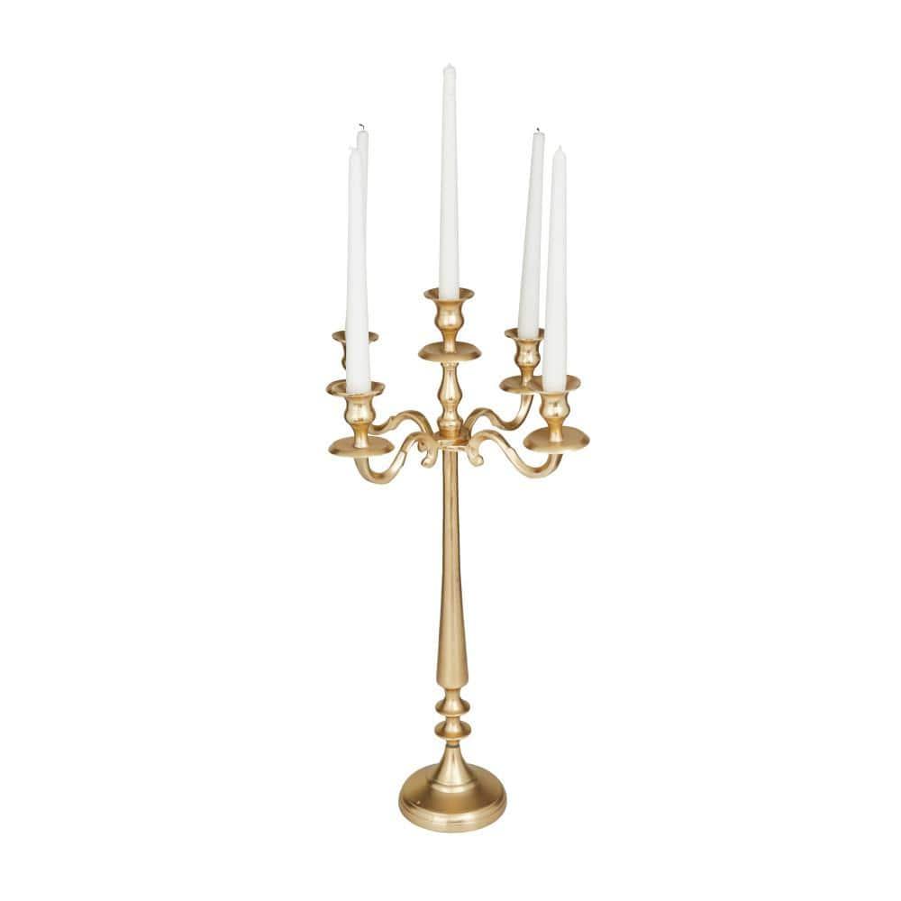 Grayson Lane 5 Candle Aluminum Candelabra Candle Holder