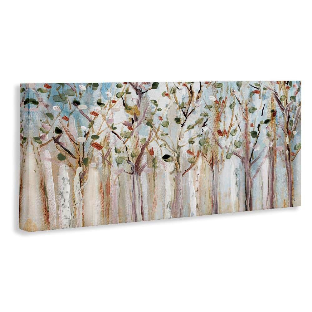 Stupell Birch Tree Forest Fall Twigs Gallery Wrapped Canvas Wall Art, 10 x 24